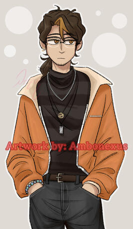 Anatomical - Waist - Shaded - Simple Background - Crayon Texture